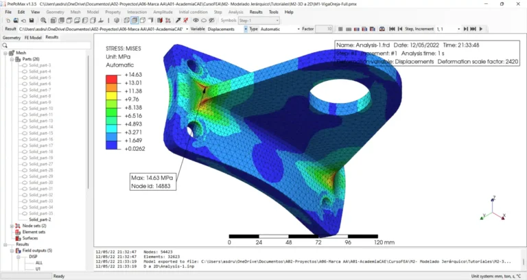 Análisis por elementos finitos para Ingenieros Mecánicos