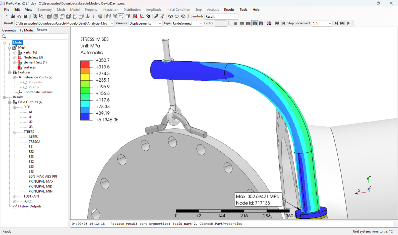 PrePoMax + CalculiX desde cero